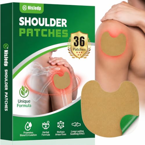 Image of Pain Relief Patches, 36 Pcs Shoulder Relief, Wormwood, 12-Hour Use