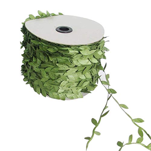 Esta.east Green Leaf Rattan Leaves Simulation Flower Green Plant DIY Plant Rattan