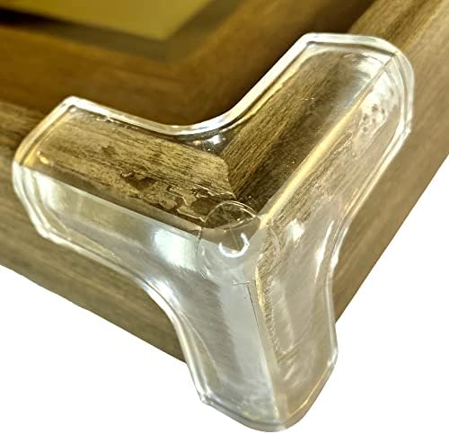 BINGBONG Clear Corner Protectors for Furniture - 12 Pcs, Full Corner Coverage T - Shape Corner Covers for Baby Safety, Baby Proof, Child Corner Edge Protectors, Child Proof Corner Guards (Small, 12)