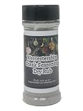 Premium | Worcestershire Steak Seasoning Dry Rub | Large Shaker | Calorie Free | Saturated Fat Free | Cholesterol Free | Sugar Free | Crafted in Small Batches | A Flavorful Blend for Grilling and Roasting!