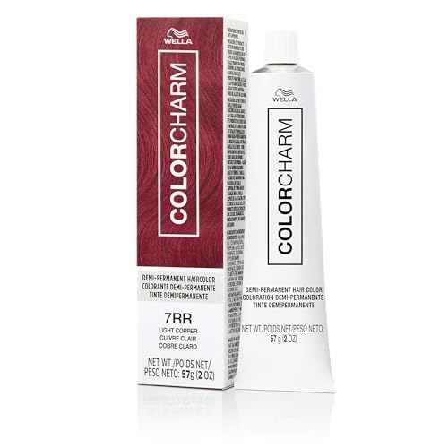 COLORCHARM Demi Permanent Hair Color 7RR Light Copper Gloss, Refresh & Tone 2 Fl Oz