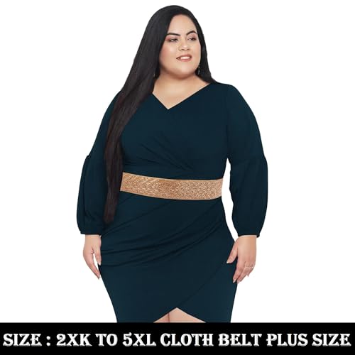 2XL to 5XL Oversized High Cloth waist belt lehenga kamarband Plus size Broad kamarpatta for Saree & Dresses2