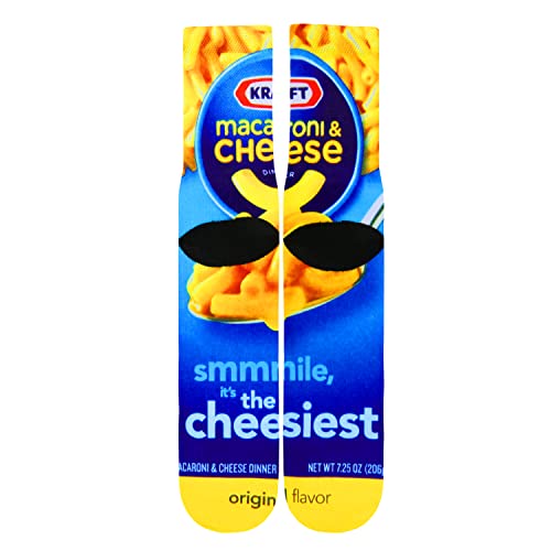 Benefeet Sox Mens Novetly Crazy Funny Socks For Teen Boys 3D Print Colorful Weird Socks Gift Yellow Cheese Funky Basketball Sports Athletic Tube Crew Socks,Yellow Macaroni Cheese #TOP3