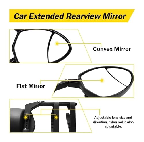 Miroir de caravane universel pour éliminer les angles morts de votre remorque - 3