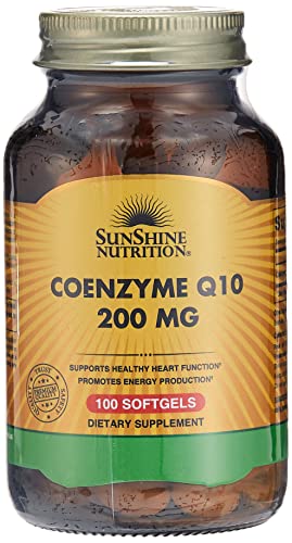 Sunshine Nutrition Coenzyme Q10 200mg 100 Softgels