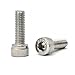 M5-0.8 x 14mm Socket Head Cap Screws, Stainless Steel 18-8 (304), Allen Socket Drive, Full Thread, Bright Finish, 50 PCS(with Hex Spanner)