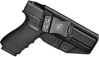 Amberide IWB KYDEX Holster Fit Glock 20/21 Gen(3-4) & Glock 22 Gen5 Pistol | Inside Waistband | Adjustable Cant | US KYDEX Made (Right Hand Draw (IWB), Black)