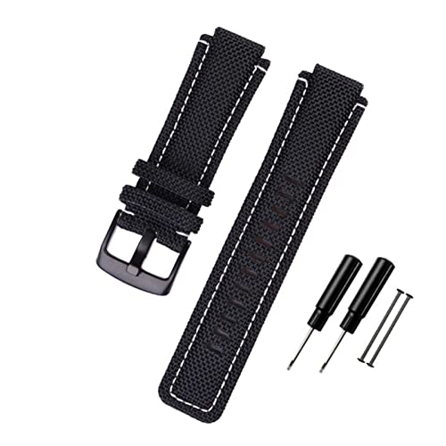 [X] 24*16mm fit for TimexɓKXgbvĎ܂ T2N720 T2N721 TW2T76500 6300 6400V[YiC+v̌pvj̏puXbg(Black-black buckle)