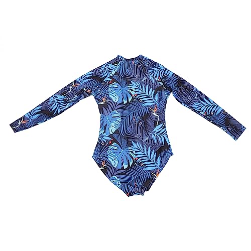 Fato de Banho de Surfe, Fato de Banho Feminino de Uma Peça Manga Comprida Manga Comprida Estampado d