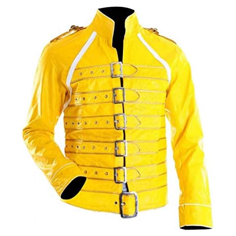 Miracle Trading Freddie Mercury Yellow Faux Leather Jacket (M) Cover