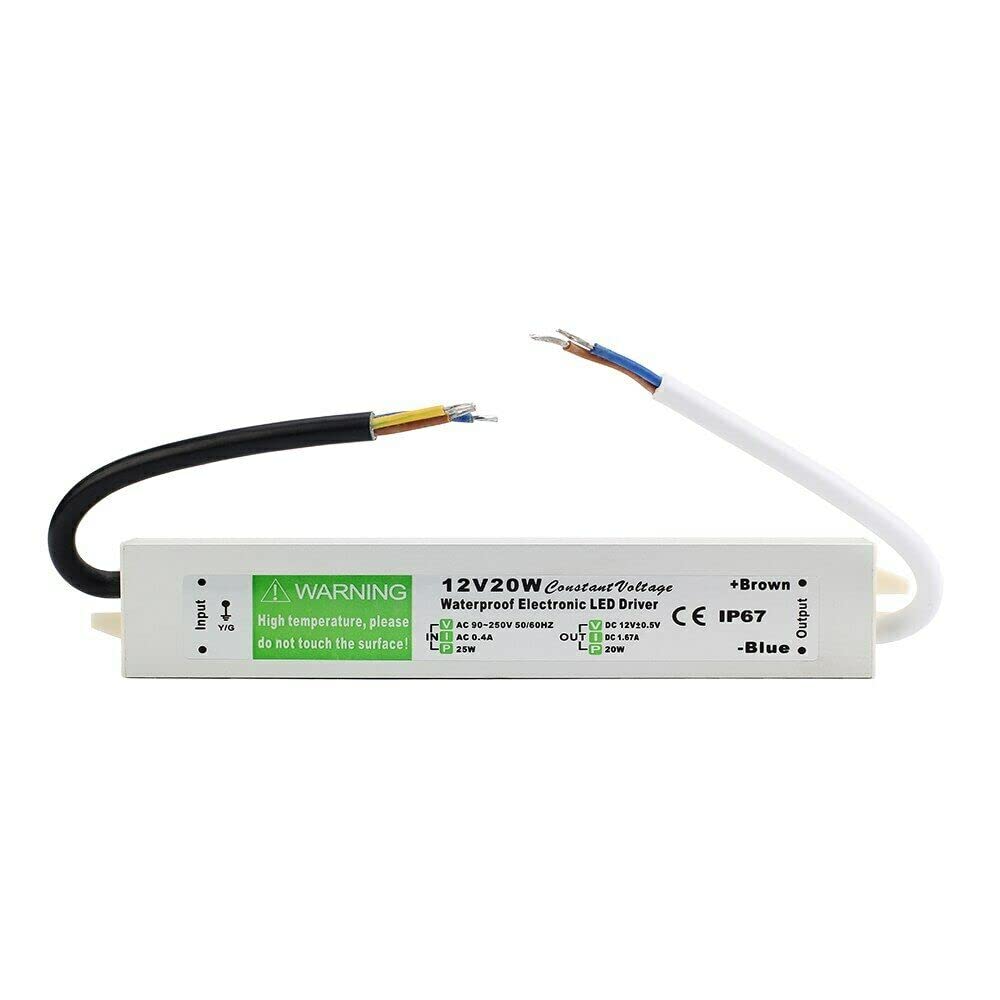 DC 12 V AC 90-265 V 50 Watt Ingresso LED Trasformatore Alimentatore Impermeabile IP67 LED Driver In Alloggiamento In Lega Di Alluminio Adatto Per Striscia LED, Modulo LED E Luci DC Per - Foto 10