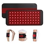Comfytemp Red Light Therapy for Body, 14.4'' x 6.1'' Near Infrared Light Therapy Wrap with Soft Lycra, FSA Eligible HSA Flexible Light Pad for Back Waist Belly Knee Joint Muscle, 660nm & 850nm(Corded)