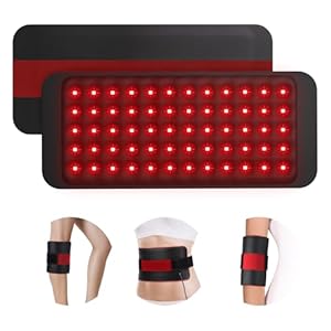 Comfytemp Red Light Therapy for Body, 14.4” x 6.1” Near Infrared Light Therapy Wrap with Soft Lycra, FSA Eligible HSA Flexible Light Pad for Back Waist Belly Knee Joint Muscle, 660nm & 850nm(Corded)