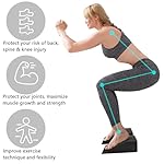 Yesland 2 Pcs Yoga Foam Squat Wedge Blocks, Professional Squat Ramp for Heel Elevated Squat, Lightweight Calf Stretcher Slant Board for Fitness, Squat, Push Up, Weightlifting - Image 3