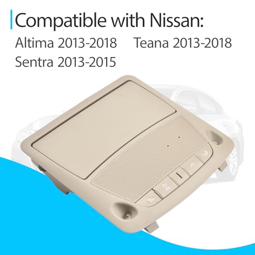 Lámpara LED de lectura interior compatible Nissan 2013-2018 miniatura 2