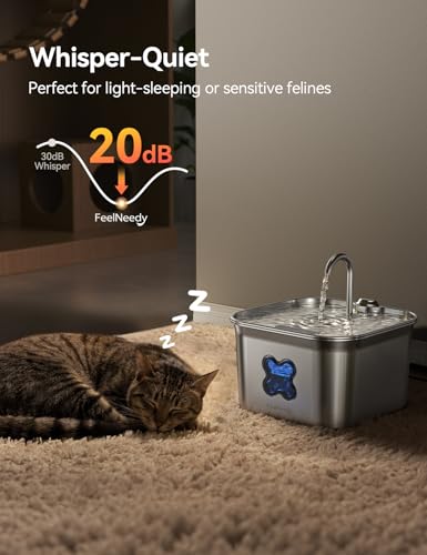 Image of Cat Water Fountain - 95oz /2.8L Faucet-Style Pet Drinking Fountain for Cats