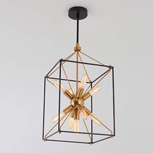 Artika CLY1-C2 Industrial Design Black and Gold Clyde Chandelier