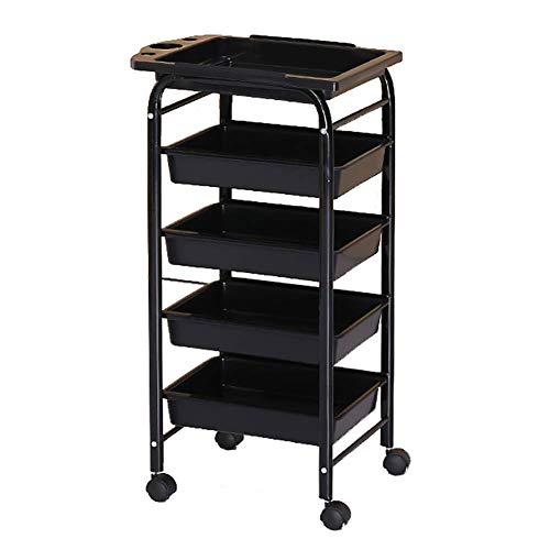 Grand chariot utilitaire 37x27x82 de rangement avec 5 niveaux amovibles