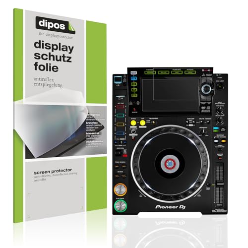 dipos I 2x Schutzfolie matt passend für Pioneer CDJ-2000NXS2 Bildschirm Folie Bildschirmschutzfolie, Ultra-Dünn, Hülle-Friendly, Fingerprint-Kompatibel