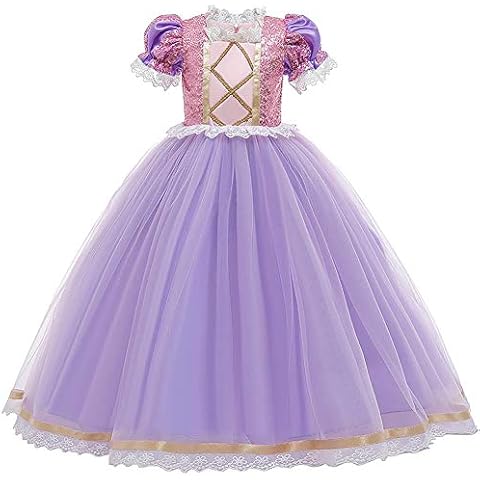 FYMNSI Disfraz de princesa Rapunzel para niños Cover