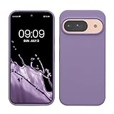 kwmobile Case Compatible with Google Pixel 9 / Pixel 9 Pro Case - TPU Silicone Phone Cover with Soft Finish - Violet Purple