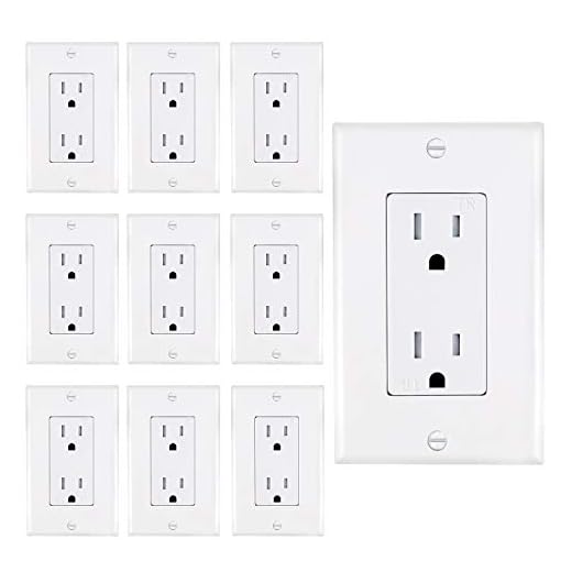 AbboTech 15A Tamper Resistant Duplex Receptacle Standard Wall Outlet Decorative Electrical Outlet, Child Proof Safety,Wall Plates Included, White, UL listed.