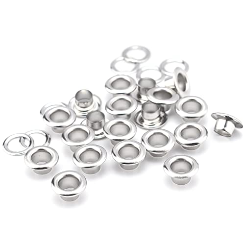 200Sets 3/16 Inch Eyelets and Grommets, Metal Eyelets Grommet Kit