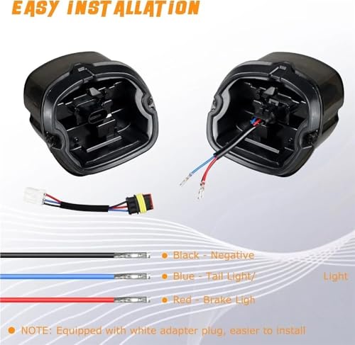 Feu arrière moto custom pour Dyna et Road King | Éclairage LED stop