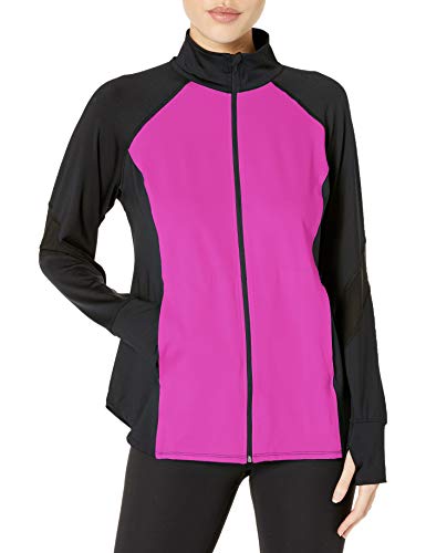 Rainbeau Curves Women's Plus Size Angela Zip-Up Jacket, Wild Orchid, 18/20