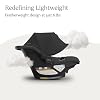 UPPAbaby Aria Lightweight Infant Car Seat - Load Leg + Anti-Rebound Panel - Infant Insert + All-Weather FootCover Included - Direct Stroller Attachment - Jake (Charcoal/Black Leather)