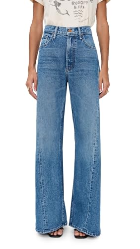 MOTHER Women's The Lemon Twist Jeans, Rolling in The Dough, Blue, 32