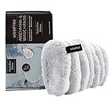 waschies Waschbare Abschmink-Pads, wiederverwendbar, porentiefe Reinigung nur mit Wasser, hautschonend, hypoallergen, supersoft, Pastel Blue, 7er-Set