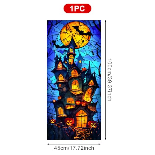 Vinilo decorativo para ventana Halloween 17.7 x 39.3 pulgadas miniatura 3