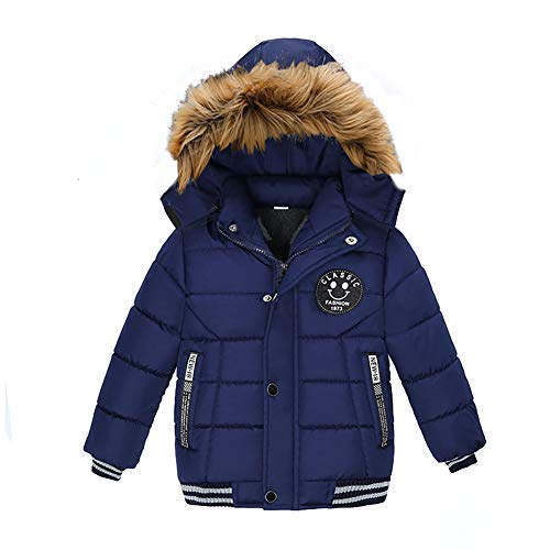 SG-TECH Manteau Garcon Hiver Camouflage Manteau Parka Blousons Avec Capuche,3-4 ans,Bleu Cover