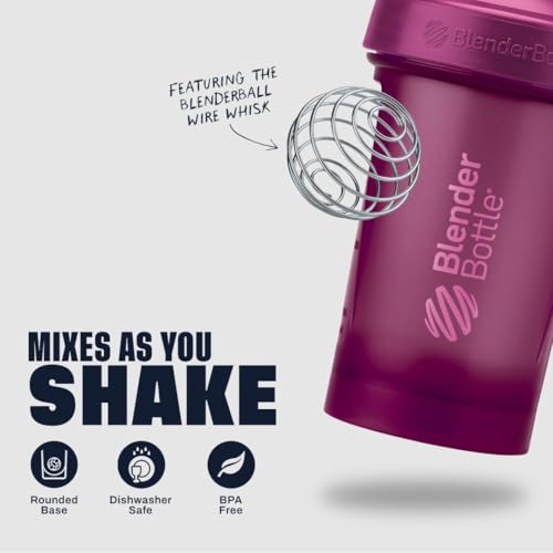 Image of BlenderBottle Classic V2 Shaker Bottle Perfect for Protein Shakes and Pre Workout, 28-Ounce, Plum
