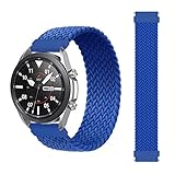 Para el Huawei Watch 2 pro Correa Pulsera reemplazo de 22mm trenzado Solo lazo correa para Samsung Galaxy 46mm/Gear pulsera reloj Huawei GT/2/2e/Pro Huami amazfit pace/stratos2/2s banda elástica (Azul)