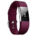 JUNYI Fitbit Charge 2 Bands ,Classic Sports Watch Adjustable Replacement Comfortable Bands for Fitbit Charge 2 Fitness Smart Wristbands Strap (Fuchsia)