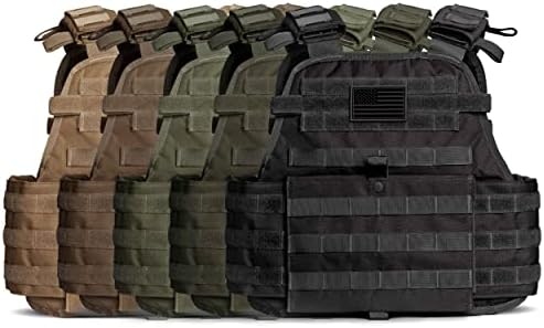 Tacticon Vest Fully Adjustable Tactical Vest | Combat Veteran Owned Company |Breathable 3D Mesh Liner
