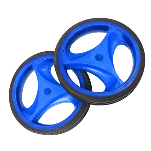 Juego de ruedas de entrenamiento para bicicleta Healifty, ruedas auxiliares de soporte azules con abrazadera de 12 a 20 pulgadas, accesorios silenciosos para ciclismo para niños, estabilizador estable para bicicletas miniatura 1
