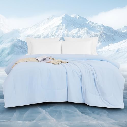 downluxe Cooling Comforter King Size, Cooling Blankets for Hot Sleepers, Cold Blanket, Summer...