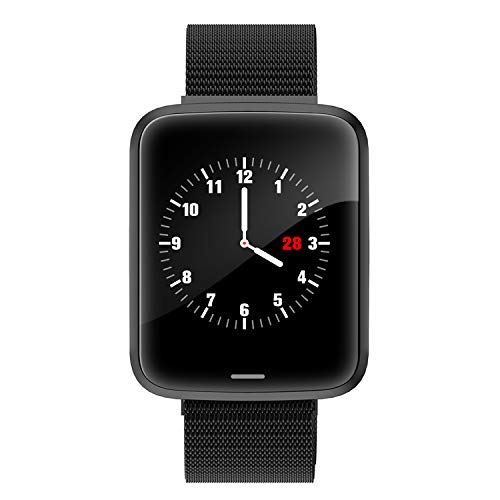 Lintelek Smart Watch, Smartwatch Blood Pressure Monitor, 1.3 Inch Fitness Tracker HR