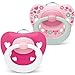 Nuk Signature 10736655 Succhietti In Silicone Senza Bpa, 6-18 Mesi, Rosa