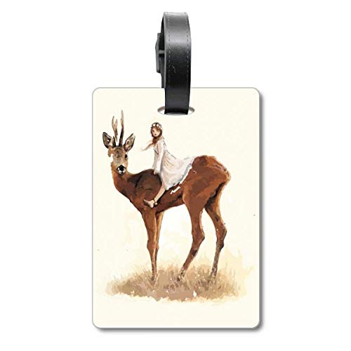 Étiquette sac de croisière enfant motif cerf pour vacances