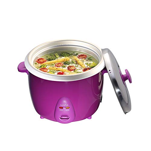 Maple Fiesta Metal 600 Watts 1.8 L DLX Electric Rice Cookers, White