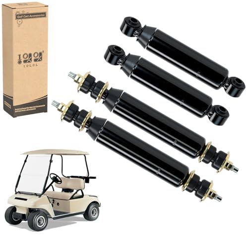 10L0L Golf Cart Shock Absorbers for Club Car DS & Precedent Front and Rear Shocks Kit Compatible with DS 1981-up Precedent 2004-up Tempo 2018-up Gas & Electric Models OEM 1014235 1014236 1010991