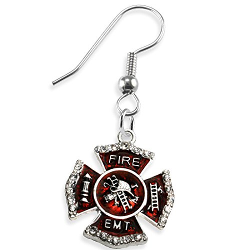 EMT/FIREFIGHTER Earrings, Safe-Nickel, Lead & Cadmium Free!
