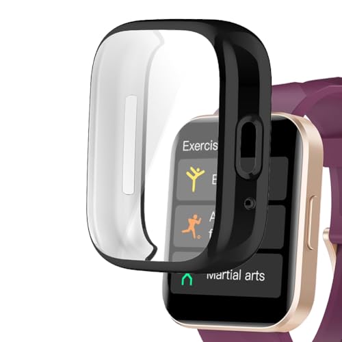 smaate Watch Cases compatible with RUIMEN D1 1.85” Smart Watch, TPU Case with Screen Protector, Protecting Watch Body & Screen