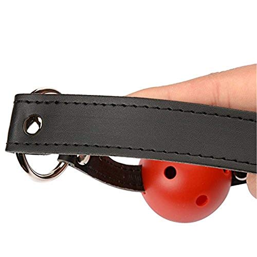 Alip ボールギャグ 口枷 よだれ 猿ぐつわ 口かせ smグッズ ハーネス 拘束具 アダルトグッズ （ブラック） - 画像5