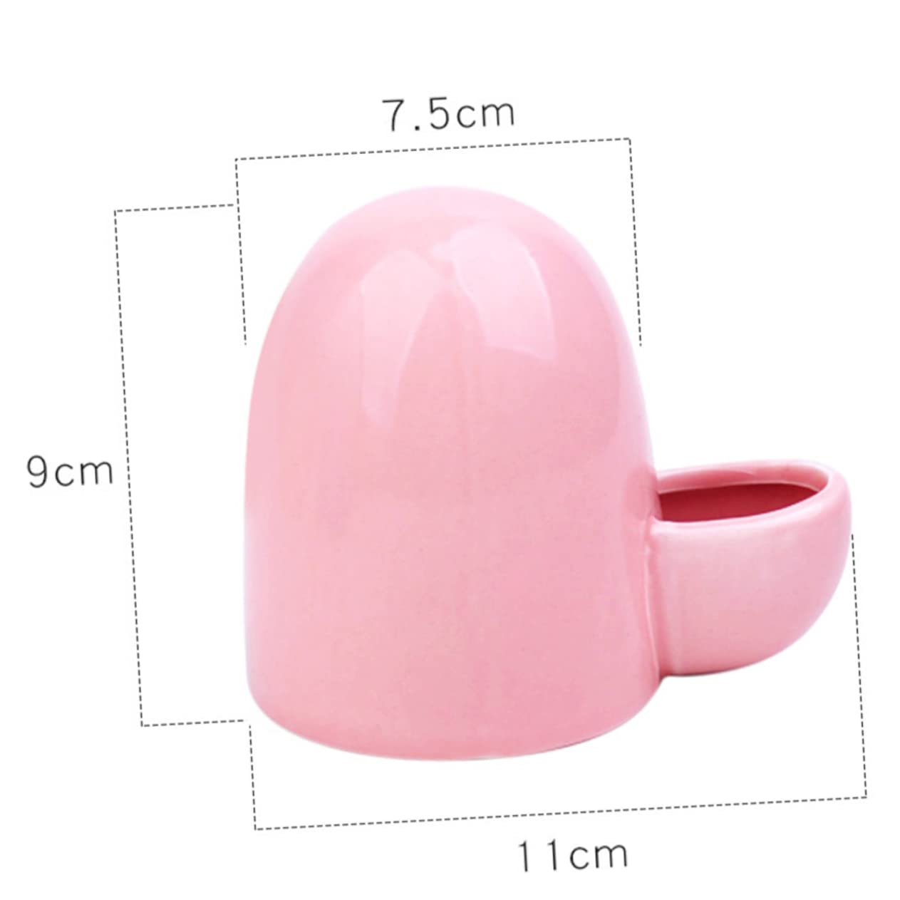 HOUDERCO Automatic Pet Feeder Ceramic Bowl for Hamsters Rabbits and Small Pets Self Dispensing Water Dispenser Supplies Pink for Easy Feeding