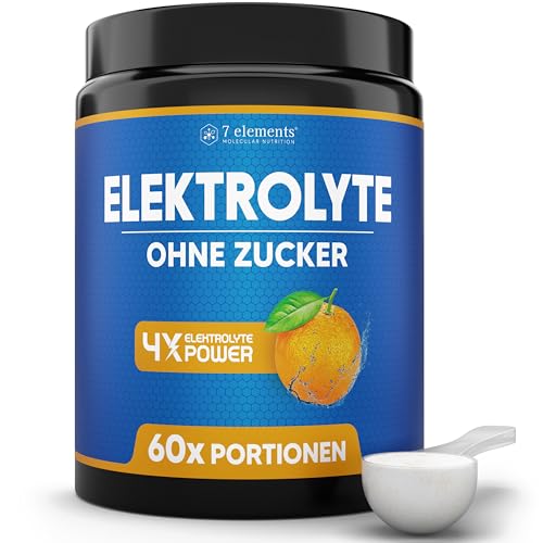 ZEROLYTE • Elektrolyte OHNE ZUCKER • 360g • 60 Portionen • Für Sport und gegen Kater • Elektrolyt Pulver kalorienarm und zuckerfrei • Power Electrolytes Plus mit Orange-Geschmack
